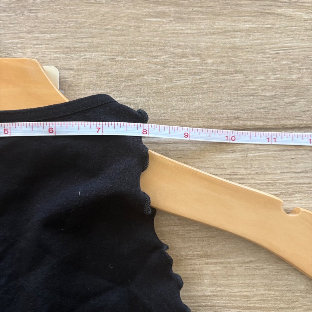 Intimately Free People Feels Right Bodysuit Women's M/L Black Scallop Snap NWT - Picture 11 of 11